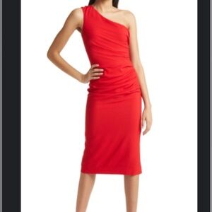Dress The Population - Martine Stretch Crepe One-Shoulder Dress - NWT - Size S